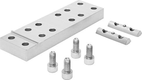 Festo 2410274 central support EAHF-L5-120-P Size: 120, Corrosion resistance classification CRC: 1 - Low corrosion stress, Product weight: 384 g, Materials note: Conforms to RoHS 2410274 on Powermatic Associates