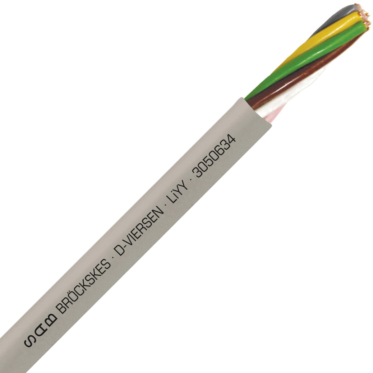 SAB 3050634 LiYY - 22 AWG/6c, multi-conductor signal and control PVC cable with DIN color code 3050634 on Powermatic Associates