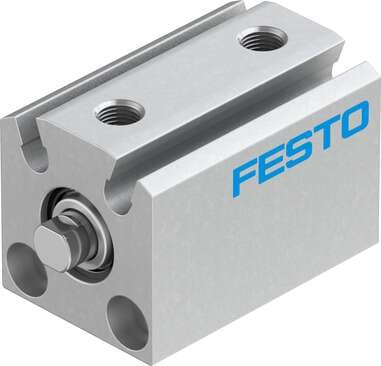 Festo 526906 short-stroke cylinder ADVC-10-10-P-A Without thread on piston rod Stroke: 10 mm, Piston diameter: 10 mm, Cushioning: P: Flexible cushioning rings/plates at both ends, Assembly position: Any, Mode of operation: double-acting 526906 on Powermatic Associates