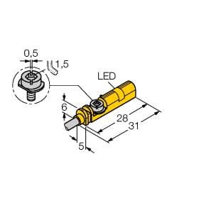 Turck BIM-UNT-AP7X 7M BIM-UNT-AP7X 7M Turck - BIM-UNT-AP7X 7M Magnetic Field Sensor, For Pneumatic Cylinders BIM-UNT-AP7X 7M on Powermatic Associates