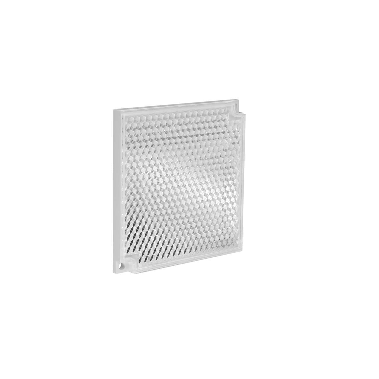 Banner BRT-77X77C Retroreflective Target: Square 77 x 77 mm; Reflectivity Factor: 2.0; Max. Temp. = 60 Degrees C; Plastic - Two Screw Holes for Mounting BRT-77X77C on Powermatic Associates