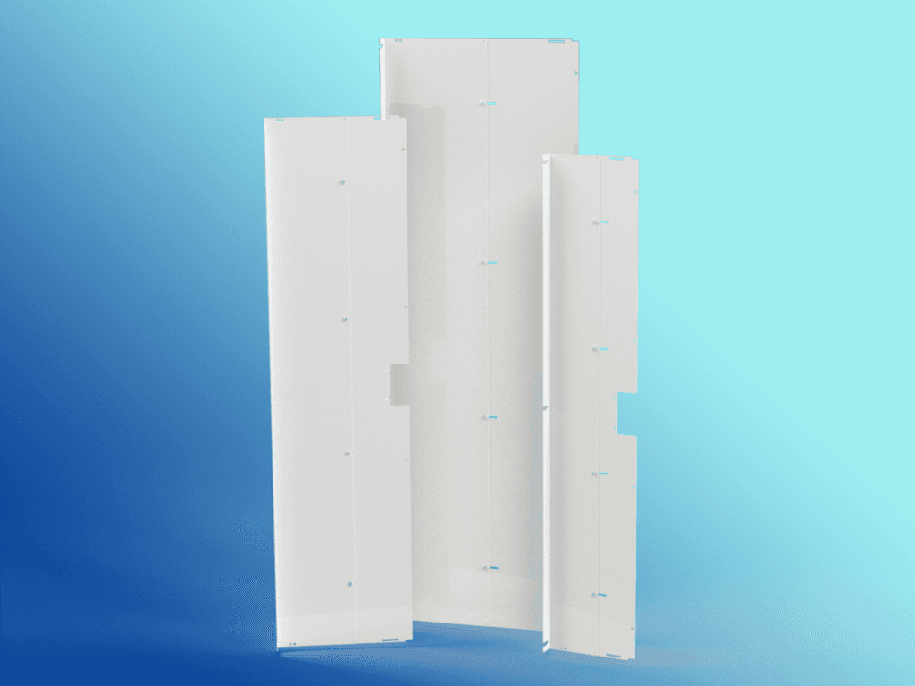 Saginaw Control SCE-BP2108 Plate, Barrier, Height:21.00", Width:6.84", Depth:1.63", Powder coated white. SCE-BP2108 on Powermatic Associates