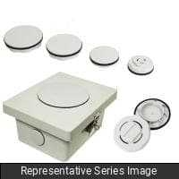Hammond Manufacturing HP300PCGY Hole Plug - 3" Conduit - Polycarbonate Gray HP300PCGY on Powermatic Associates