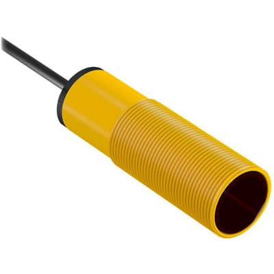 Banner S18SP6D W-30 Photo-electric sensor with diffuse mode - Banner Engineering (EZ-BEAM series - S18 DC series) - Part #30813 - Sensing range 100mm - Infrared (IR) light (880nm) - 1 x digital output (PNP transistor) (Light-ON or Dark-ON operation) - Supply voltage 10Vdc-30 S18SP6D W-30 on Powermatic Associates