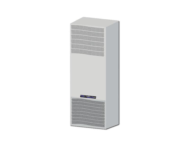 Saginaw Control SCE-AC5100B120V Conditioner, Air - 5100 BTU/Hr. 120 Volt, Height:45.28", Width:15.55", Depth:10.63", Powder coated steel Cover RAL 7035 River Texture over Aluzinc coated steel SCE-AC5100B120V on Powermatic Associates