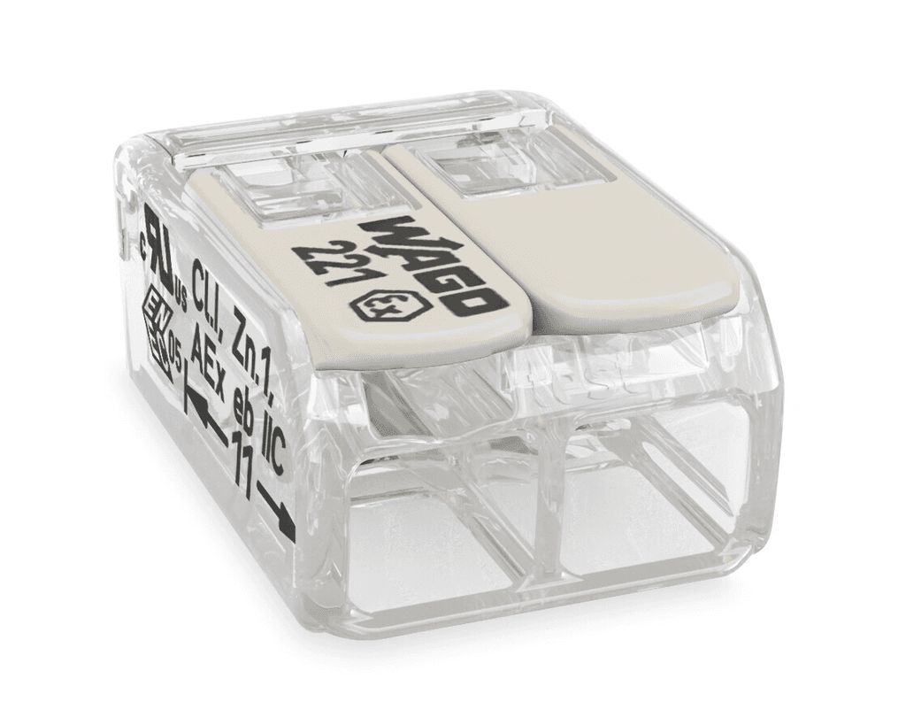 WAGO 221-482 221-482 WAGO - COMPACT splicing connector; 2-conductor; with operating levers; transparent housing; Ex 221-482 on Powermatic Associates