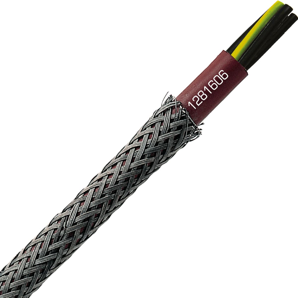 SAB 1281606 SC 600 HDTRS - 16 AWG/6c, high temperature steel wire shield silicone cable, UL CSA, CE, RoHS 1281606 on Powermatic Associates
