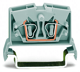 WAGO 264-711 264-711 WAGO - 2-conductor miniature through terminal block; 2.5 mm²; with test option; center marking; for DIN-rail 35 x 15 and 35 x 7.5; CAGE CLAMP®; 2,50 mm²; gray 264-711 on Powermatic Associates