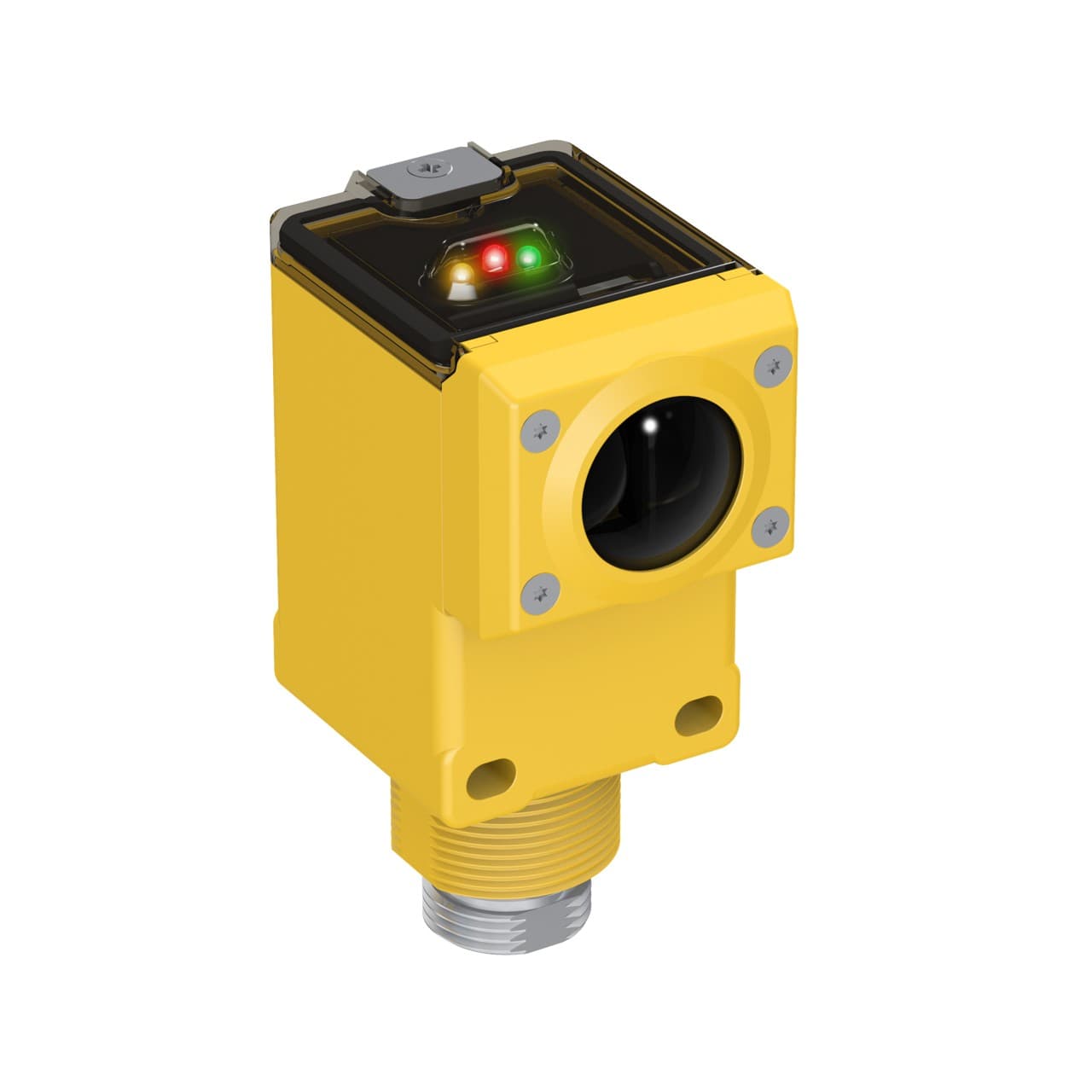 Banner Q45BB6CV4Q Banner Engineering Q45BB6CV4Q is a photo-electric sensor designed for precision detection in industrial environments. This sensor features a convergent mode with potentiometer adjustment and is mounted using an M30 threaded mount. It operates within an ambient air temperature range of -40 to +70°C and is housed in a thermoplastic casing with an acrylic lens, ensuring durability. The Q45BB6CV4Q is equipped with a 4-pin 7/8" mini connector for straightforward connectivity. It belongs to the Q45BB6 series and offers a protection degree of IP67 NEMA 6P, making it suitable for challenging conditions. The sensor operates on a supply voltage of 10Vdc to 30Vdc, with nominal voltages of 12Vdc and 24Vdc. Its rectangular shape is designed for easy integration into various setups. With a sensing distance of 100mm and a visible red light of 680 nm wavelength, it provides clear detection. The operating modes include Light-ON and Dark-ON, complemented by a digital output (PNP/NPN transistor) for versatile signaling. The response time is rapid at 2ms / 0.002 s, facilitating quick detection for efficient automation processes. Q45BB6CV4Q on Powermatic Associates