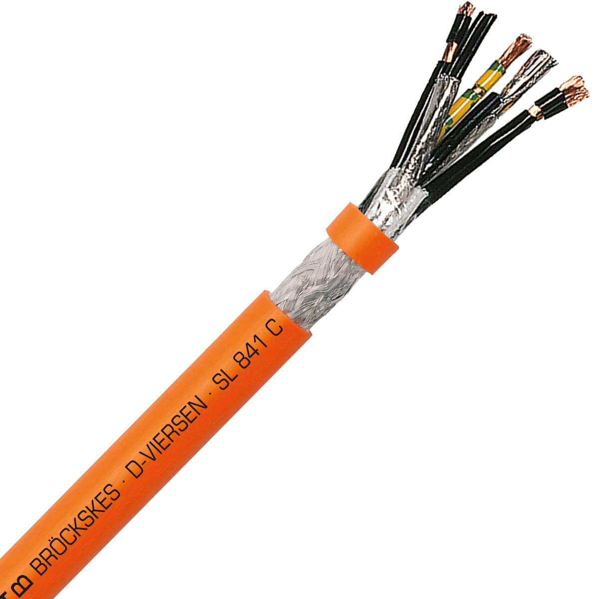 SAB 8410490 SL 841 C - 4 AWG/4c + 16 AWG/2pr, shielded continuous flex servo motor feedback cable, UL, CSA, CE, RoHS 8410490 on Powermatic Associates
