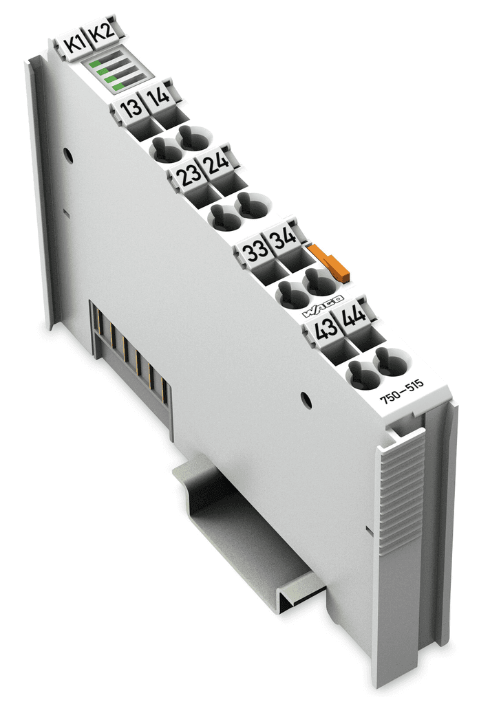 WAGO 750-515 750-515 WAGO - 4-channel relay output; AC 250 V; 2.0 A; Potential-free; 4 make contacts 750-515 on Powermatic Associates