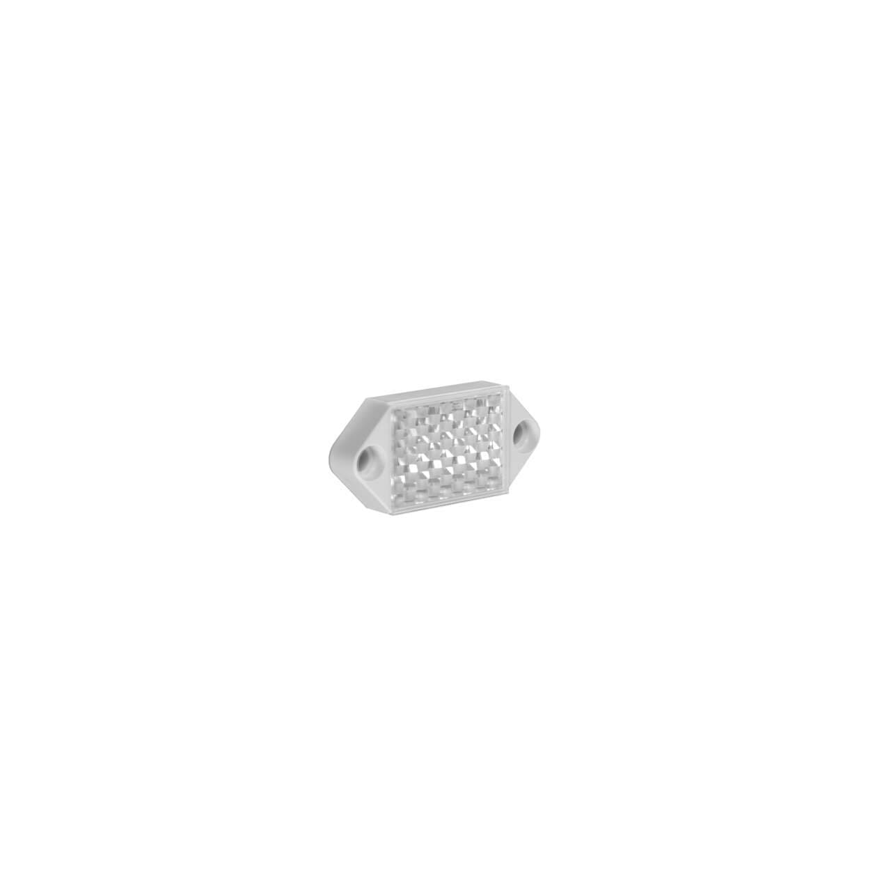 Banner BRT-32X22A Retroreflective Target: Rectangular 32 x 22 mm (White); Reflectivity Factor: 1.3; Max Temp = 65 degree C; Plastic - Screw Hole for Mounting BRT-32X22A on Powermatic Associates