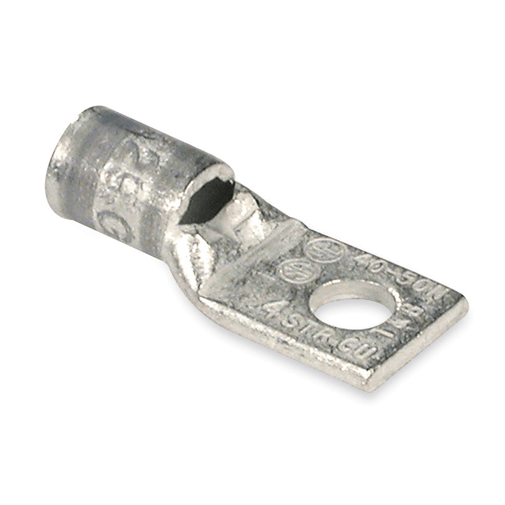 ABB Control 54106 54106 ABB Control - Copper One-Hole Lug, Standard Barrel, Peep Hole, Max 35kV, Wire Size #4 AWG, 1/4 Inch Bolt Size, Tin Plated, Die Code 29, Die Color Code Gray 54106 on Powermatic Associates