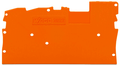 WAGO 2022-1392 2022-1392 WAGO - End and intermediate plate; 1 mm thick; orange 2022-1392 on Powermatic Associates