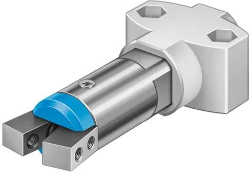 Festo 185699 angle gripper HGWM-12-EO-G6 Micro, stroke compensation. Size: 12, Max. angular gripper jaw backlash ax,ay: 0,5 deg, Max. gripper jaw backlash Sz: 0,03 mm, Max. opening angle: 18,5 deg, Repetition accuracy, gripper: <: 0,02 mm 185699 on Powermatic Associates