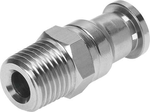 Festo 162863 push-in fitting CRQS-1/8-8 male thread with external hexagon. Size: Standard, Nominal size: 5,1 mm, Assembly position: Any, Design: Straight design, Container size: 1 162863 on Powermatic Associates