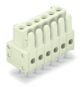 WAGO 734-470 734-470 WAGO - THT female header; straight; Pin spacing 3.5 mm; 10-pole; 100% protected against mismating; 0.9 x 0.9 mm solder pin; light gray 734-470 on Powermatic Associates