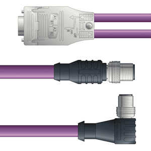 Lapp PB4110156S02 PB4110156S02 - LAPP UNITRONIC® PROFIBUS Cordsets 22 AWG / 1 pair Bus - Violet PVC - M12 Male and M12 Male 90 deg / D-sub Straight connectors - 2m PB4110156S02 on Powermatic Associates