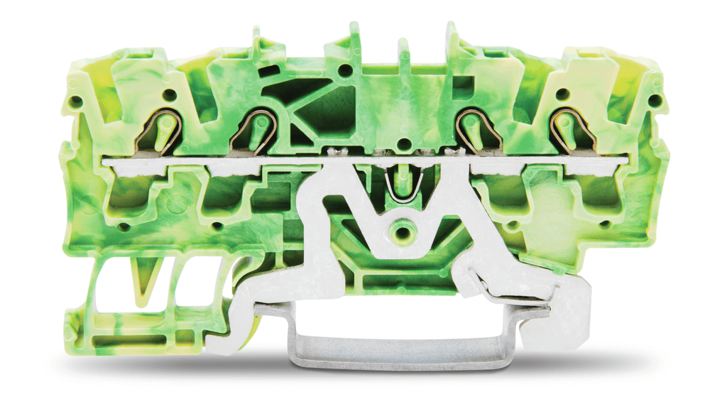WAGO 2002-1407 2002-1407 WAGO - TOPJOB®S ground terminal block; rail mount; 4-conductor; 5.2 mm wide; green-yellow 2002-1407 on Powermatic Associates