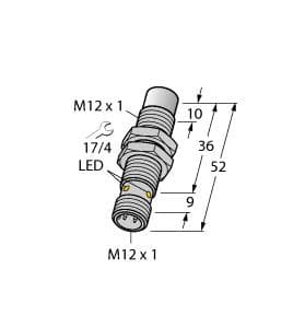 Turck NI10U-EM12WD-AP6X-H1141/3GD NI10U-EM12WD-AP6X-H1141/3GD Turck - NI10U-EM12WD-AP6X-H1141/3GD Inductive Sensor, For the food industry NI10U-EM12WD-AP6X-H1141/3GD on Powermatic Associates