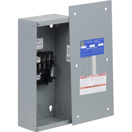 Schneider Electric QO403L60NF Square D by Schneider Electric QO403L60NF is a load center designed for flush mounting with a rated current of 60A. It features a connection type of lugs and dimensions of H333mm x W149mm (H13.11" x W5.87"), accommodating 3-spaces. This load center is protected by a NEMA 1 rated welded sheet steel enclosure, suitable for three-phase (3PH-3W/4W) network types with a rated voltage of 120Vac/240Vac. It supports 3 single pole circuits and is compatible with cross-sections ranging from 10AWG to 6AWG copper lugs. Additionally, it has a short circuit breaking rating of 65kA. QO403L60NF on Powermatic Associates