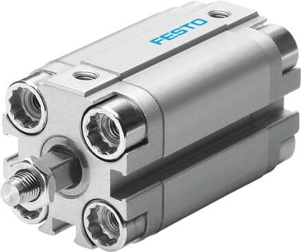 Festo 156767 compact cylinder ADVULQ-16-15-A-P-A For proximity sensing. Secured against rotation by means of square piston rod. Stroke: 15 mm, Piston diameter: 16 mm, Cushioning: P: Flexible cushioning rings/plates at both ends, Assembly position: Any, Mode of operati 156767 on Powermatic Associates