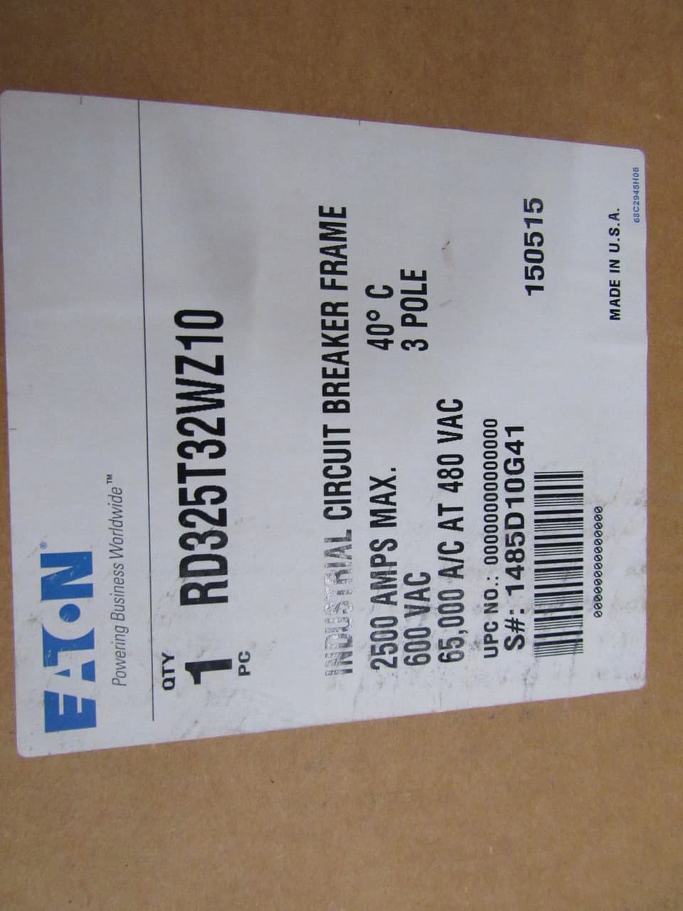 RD325T32WZ10 on Powermatic Associates