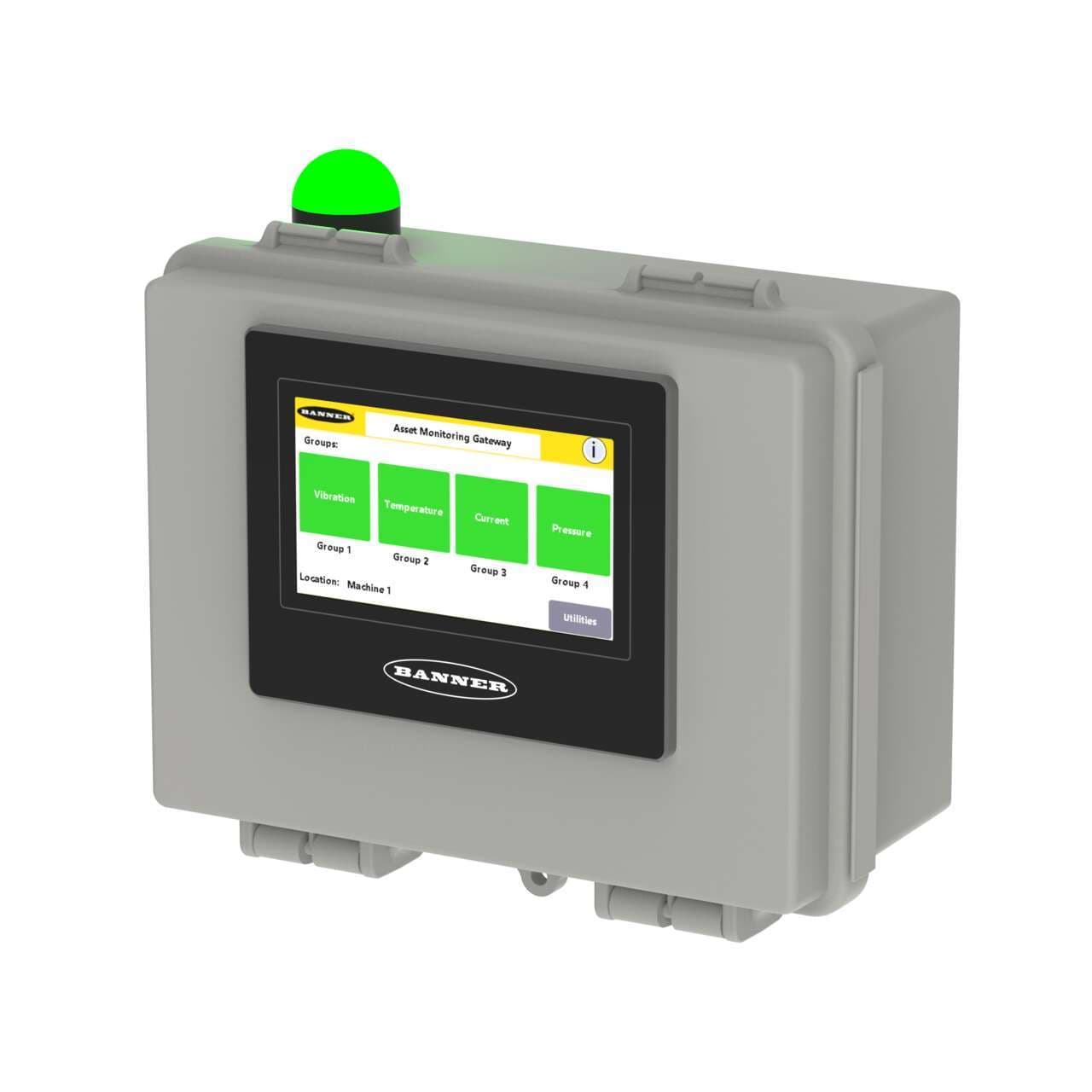 Banner AMG-SNAP-ID-W Banner AMG-SNAP-ID-W - Asset Monitoring Gateway w/ WW Cell + CDS; LTE-M/NB-IOT Worldwide Cellular; SNAP ID Auto-Detect Modbus Devices via 4 in HMI; Power Supply Included AMG-SNAP-ID-W on Powermatic Associates