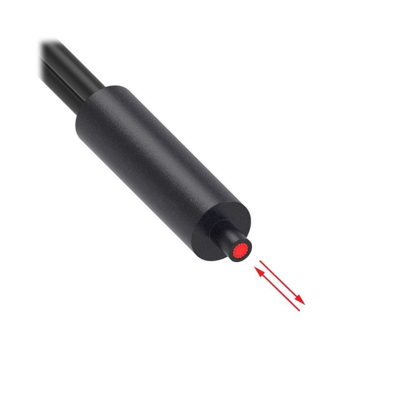 Banner PBCFP46UMLR Plastic Fiber, Diffuse Reflective; Core Dia.: 1.0 mm & 16 x 0.25; Fiber Length 2 m; Coaxial, 5.9 mm dia. Plastic Ferrule, 2.3 mm dia. Probe; Free Cut PBCFP46UMLR on Powermatic Associates