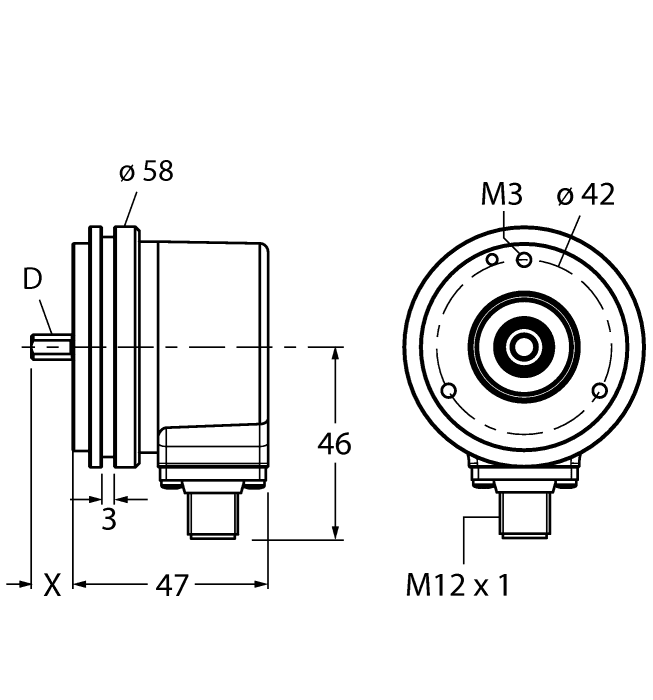 Turck REI-E-113T10S-2B5000-H1181 REI-E-113T10S-2B5000-H1181 Turck - REI-E-113T10S-2B5000-H1181 Incremental Encoder, Efficiency Line REI-E-113T10S-2B5000-H1181 on Powermatic Associates