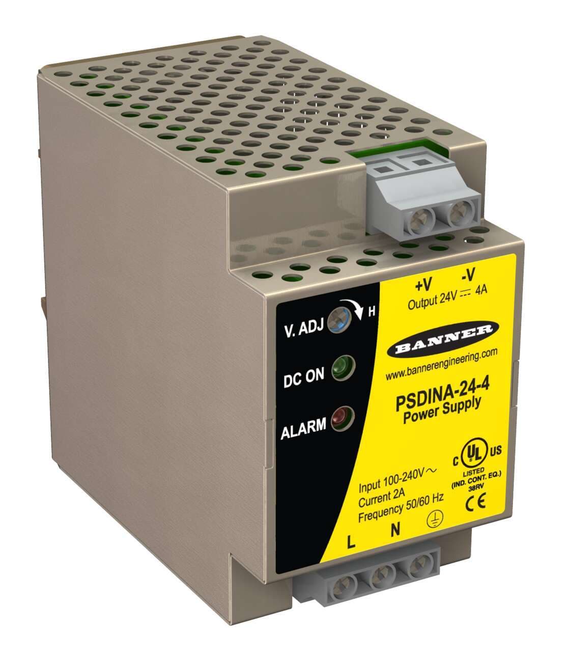 Banner PSDINA-24 Special Lights Power supply 24 V dc; Power supply 24 V dc; Used with PresencePLUS and Lights PSDINA-24 on Powermatic Associates