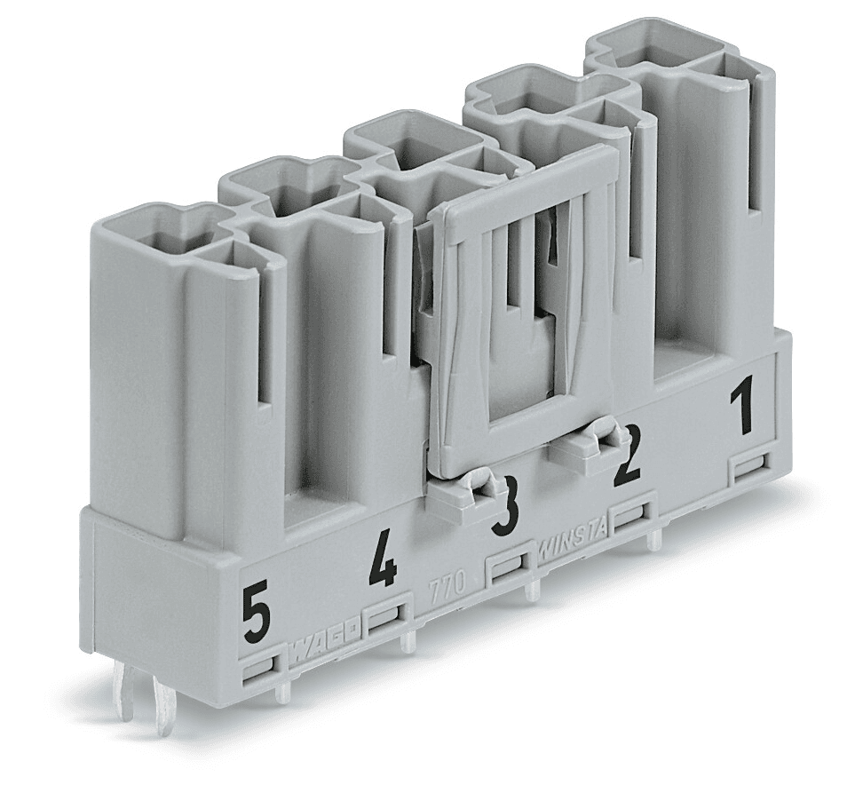 WAGO 770-855/064-000 770-855/064-000 WAGO - Plug for PCBs; straight; 5-pole; Cod. B; gray 770-855/064-000 on Powermatic Associates