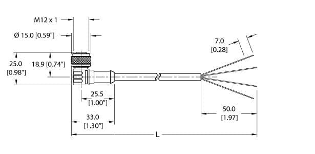 Turck WK 4.4T-4 WK 4.4T-4 Turck - WK 4.4T-4 Actuator and Sensor Cordset, Connection Cable WK 4.4T-4 on Powermatic Associates