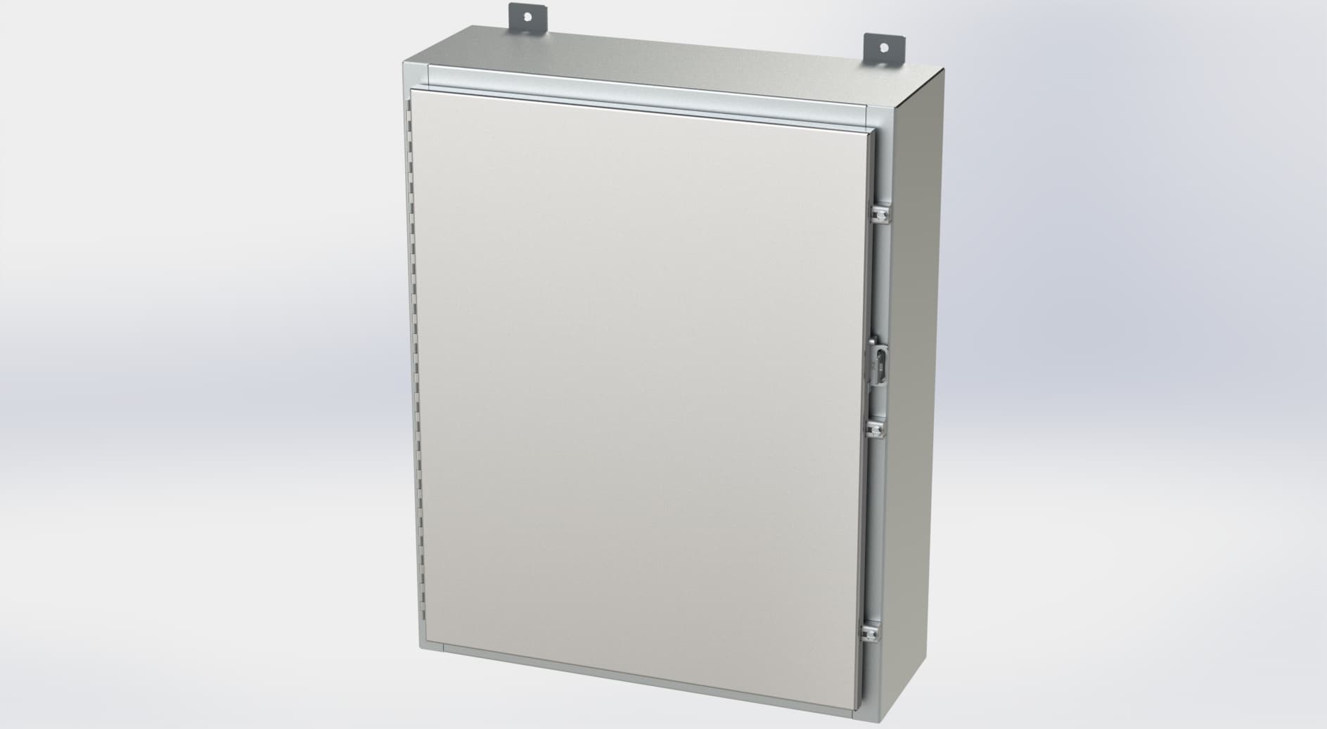 Saginaw Control SCE-30H2408SS6LP Nema 4X LP Enclosure, Height:30.00", Width:24.00", Depth:8.00", #4 brushed finish on all exterior surfaces. Optional sub-panels are powder coated white. SCE-30H2408SS6LP on Powermatic Associates