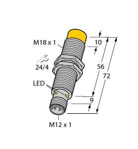 Turck NI14-M18E-AP6X-H1141 NI14-M18E-AP6X-H1141 Turck - NI14-M18E-AP6X-H1141 Inductive Sensor, With Increased Switching Distance NI14-M18E-AP6X-H1141 on Powermatic Associates