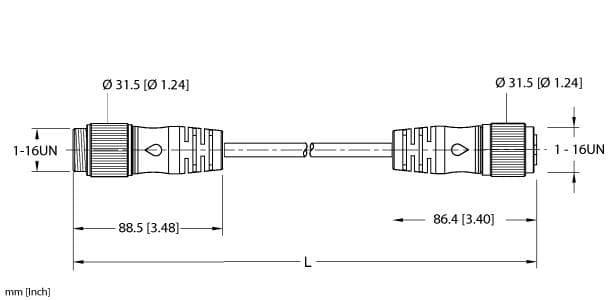 Turck RSM RKM 76-15M RSM RKM 76-15M Turck - RSM RKM 76-15M Actuator and Sensor Cordset, Extension Cordset RSM RKM 76-15M on Powermatic Associates