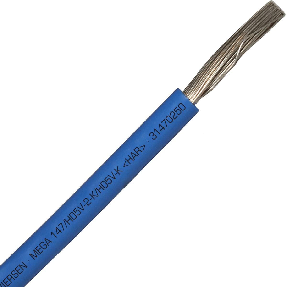 SAB 31470250 MEGA 147/H05V2-K/H05V-K (HAR/UL/CSA/CE) - 20 AWG hook-up wire, Blue 31470250 on Powermatic Associates