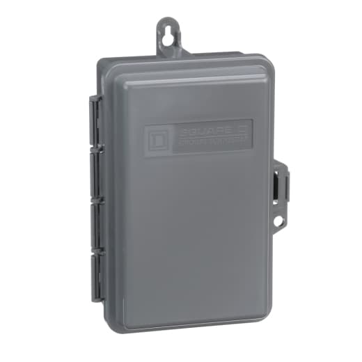 Schneider Electric QO24L60NRNM Square D by Schneider Electric QO24L60NRNM is a load center designed for surface mounting with a rated current of 60A and a connection type featuring lugs. It measures H223mm x W166mm (H8.78" x W6.54") and offers 2 spaces for circuit installation. This load center is protected by a NEMA 3R rated, non-metallic enclosure with a busbar made of tin-plated aluminum, ensuring compatibility with single-phase (1PH-3W) network types at a rated voltage of 120Vac/240Vac. It supports up to 4 single pole circuits or 2 tandem breakers, accommodating cross-sections from 14AWG to 4AWG for both aluminum and copper lugs. Additionally, it has a short circuit breaking rating of 10kA. QO24L60NRNM on Powermatic Associates
