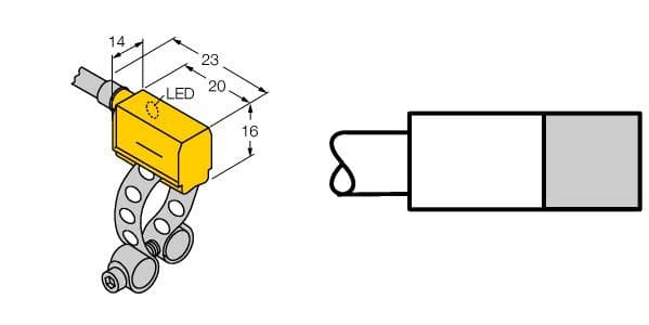 Turck BIM-PST-Y1X W/KLP80 BIM-PST-Y1X W/KLP80 Turck - BIM-PST-Y1X W/KLP80 Magnetic Field Sensor, For Pneumatic Cylinders BIM-PST-Y1X W/KLP80 on Powermatic Associates