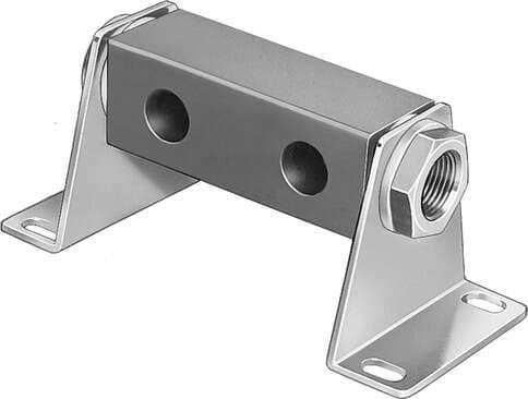 Festo 8601 supply manifold PAL-1/8-2 Assembly position: Any, Max. number of valve positions: 2, Product weight: 145 g, Mounting type: With mounting bracket, Pneumatic connection, port 1: G1/4 8601 on Powermatic Associates