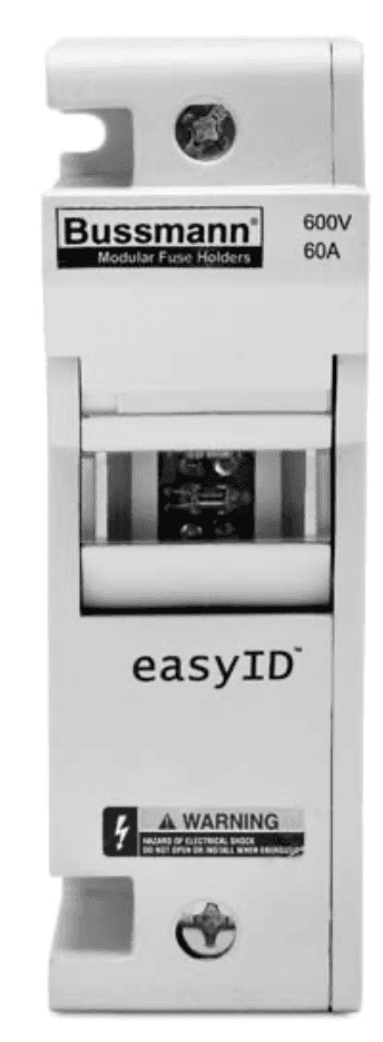 Cooper Bussmann CH60J3 CH Series Modular Fuse Holder, Class J, 60A, 3 pole, easyID™ Window CH60J3 on Powermatic Associates