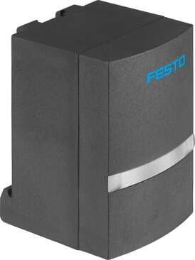 Festo 8003350 pressure sensor SPAU-P10R-H-Q4D-LK-A-M12D Suitable for monitoring compressed air and non-corrosive gases, mounting using H-rail, without display. Authorisation: (* RCM Mark, * c UL us - Listed (OL)), CE mark (see declaration of conformity): (* to EU direc 8003350 on Powermatic Associates