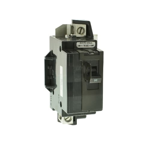 Schneider Electric QOM80VHL Square D by Schneider Electric QOM80VHL is a Miniature Circuit Breaker (MCB) designed for primary or main circuit protection. This MCB features a bolt-on mounting mode and a bolt-on connection type, ensuring secure installation. It is rated for a current of 80A and can accommodate a wire cross-section of 12-2/0AWG (1 cable Al/Cu), making it suitable for a variety of wiring configurations. The QOM80VHL operates at a rated voltage of 120V to 240V AC and is equipped with 2 poles. It has a short circuit breaking rating of 22kA at 240Vac, ensuring effective protection against high fault currents. The terminals are of the lug type, facilitating easy and secure wire connections. QOM80VHL on Powermatic Associates