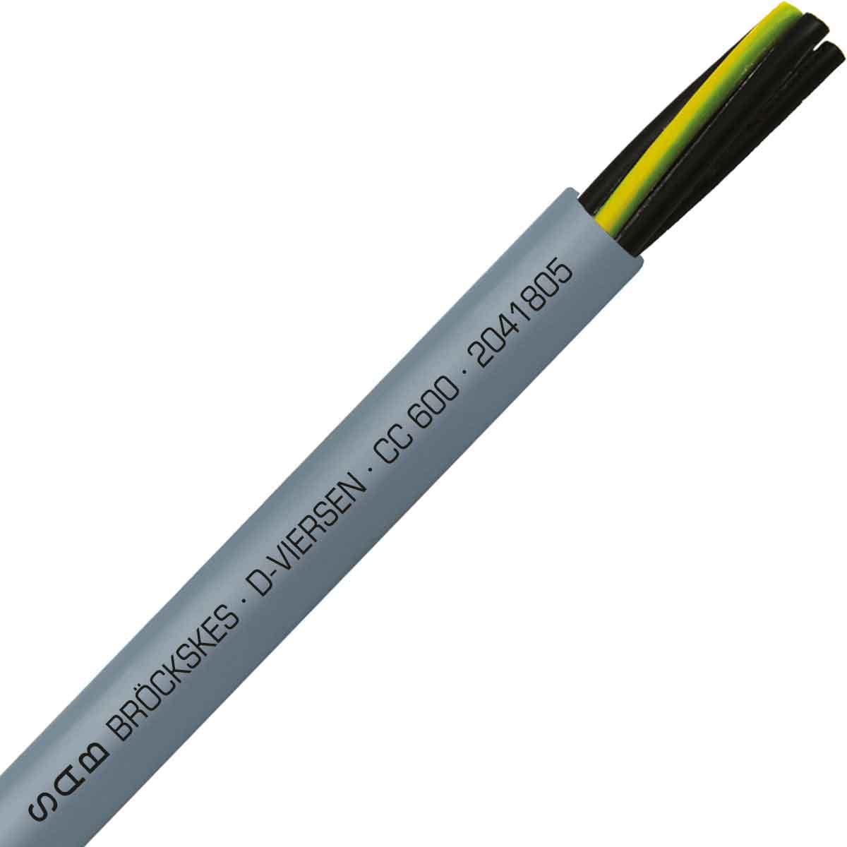 SAB 2041805 CC 600 - 18 AWG/5c, oil resistant PVC flexible control cable, 600V, UL, CSA, VDE, CE, RoHS 2041805 on Powermatic Associates