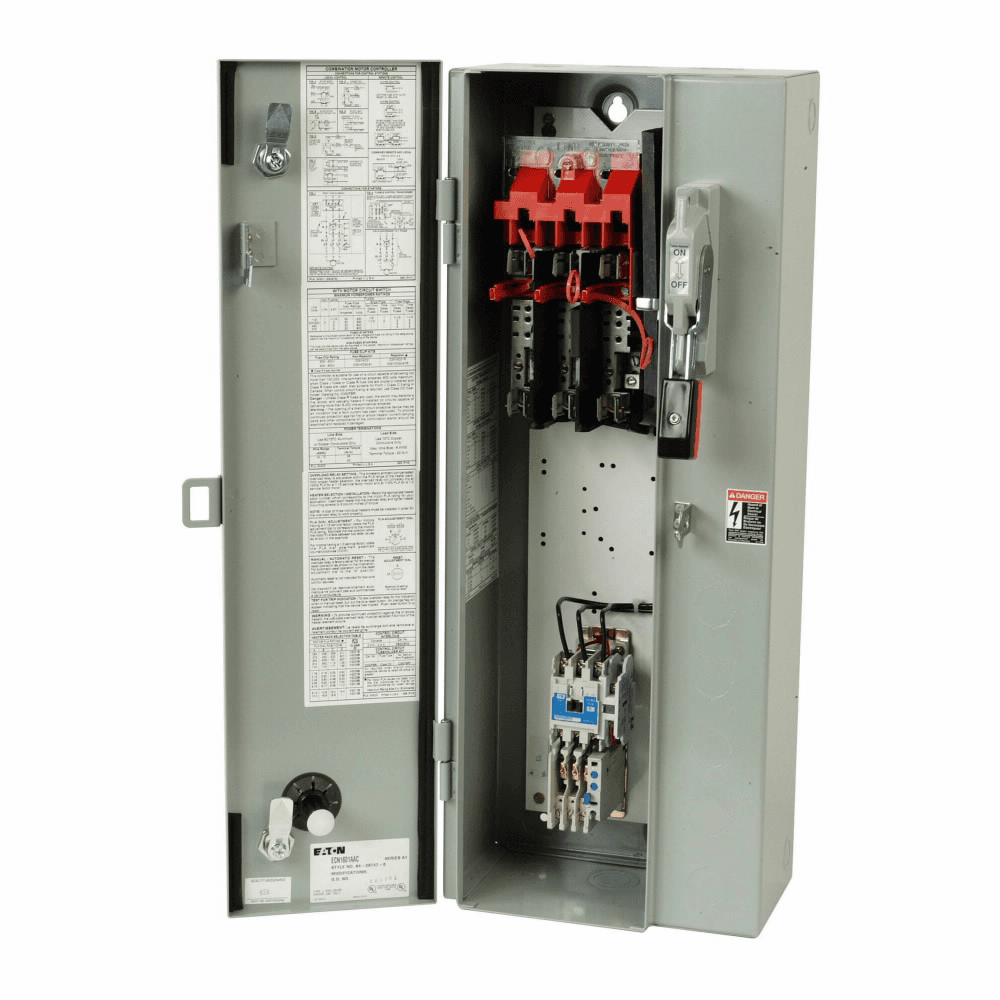 Eaton ECN1618BAB ECN1618BAB Eaton - Eaton Freedom NEMA enclosed control , 110V/50 Hz-120V/60 Hz , NEMA 12 , Combination non-reversing starter—circuit breaker , START/STOP pushbuttons with red RUN pilot light , 7A , Three-phase ECN1618BAB on Powermatic Associates