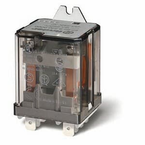 Finder 62.83.9.110.0040 Electromechanical power relay with mechanical indicator - Finder (62 series) - Control coil voltage 110Vdc - 3 poles (3P) - 3C/O / 3PDT (3 Pole Double Throw) contact - Rated current 16A (250Vac; AC-1) / 16A (30Vdc; DC-1) - Rated switching power 750VA (230 62.83.9.110.0040 on Powermatic Associates
