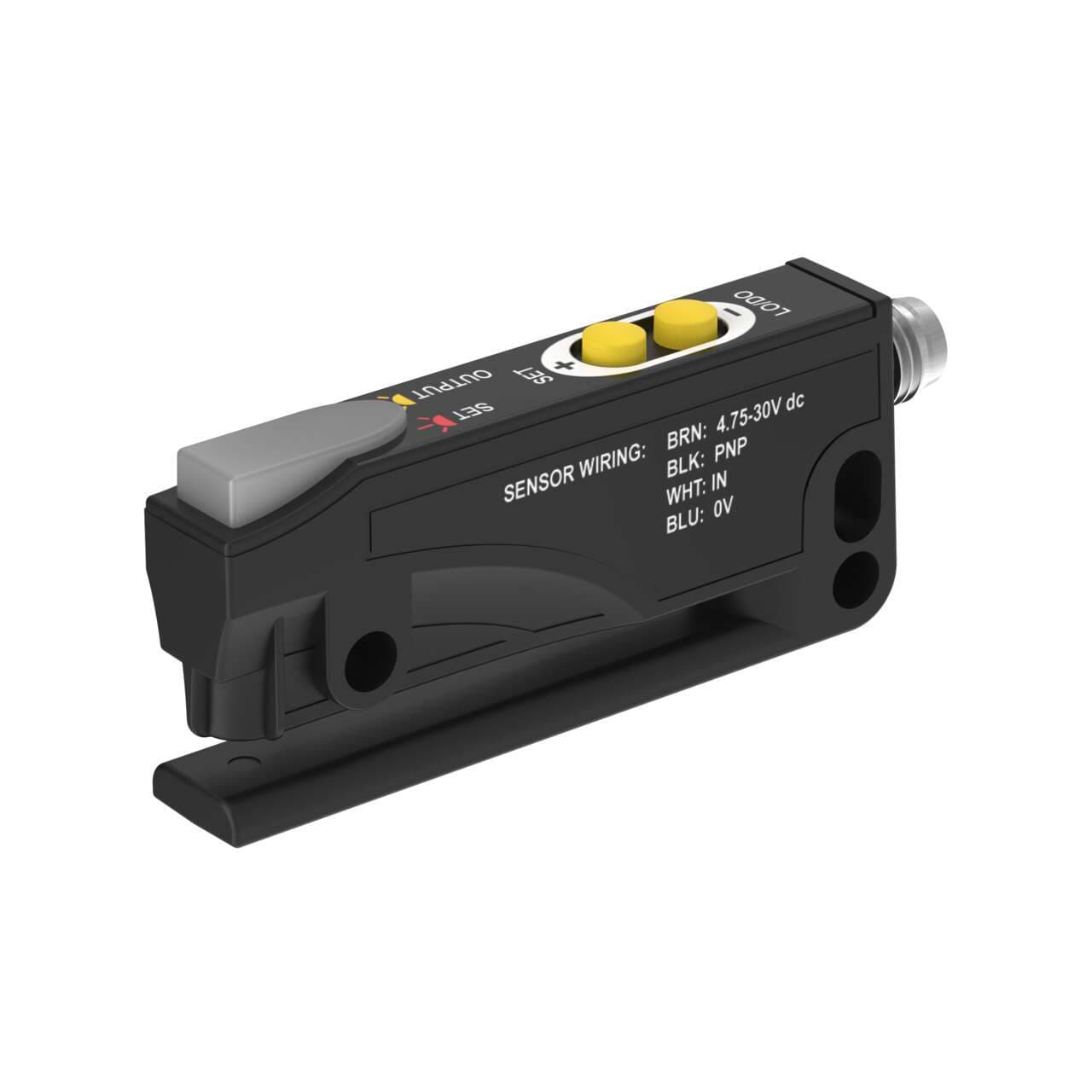 Banner SLE3-NIR-Q7 Banner SLE3-NIR-Q7 - SLE3 Series: Label Sensor; Slot width: 3 mm; Input: 4.75-30 V dc; Output: NPN; 4-pin M8 Integral QD SLE3-NIR-Q7 on Powermatic Associates