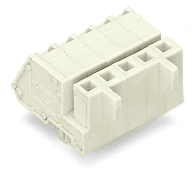 WAGO 721-320/008-000 721-320/008-000 WAGO - 1-conductor female connector, angled; CAGE CLAMP®; 2.5 mm²; Pin spacing 5 mm; 20-pole; 100% protected against mismating; Snap-in mounting feet; 2,50 mm²; light gray 721-320/008-000 on Powermatic Associates