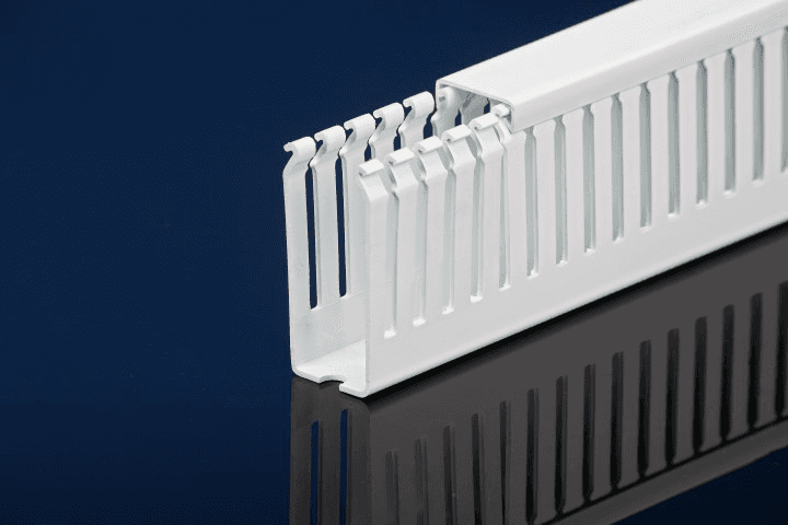 IBOCO T1E-1022WA Wiring Duct 1 x 2 1/4 - White - With Adhesive T1E-1022WA on Powermatic Associates