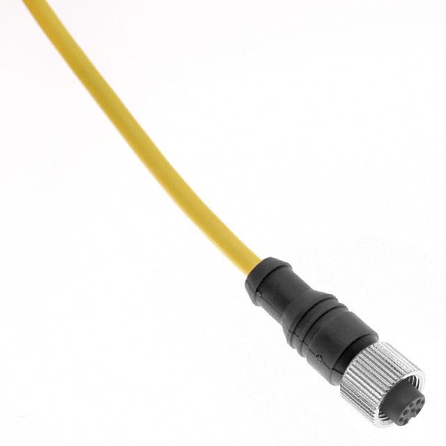 Mencom MDCP-8FSP-10M MDC, Cordset, Shielded Cable, Shielded to the Coupling Nut, 8 Pole, Female Straight, 10M, 2A, Yellow, PUR, Nickel Plated Brass MDCP-8FSP-10M on Powermatic Associates
